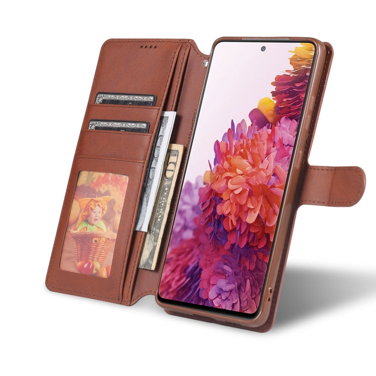 For Samsung Galaxy S21 Ultra 5G AZNS Calf Texture Horizontal Flip Leather Case with Holder & Card Slots & Wallet & Photo Frame