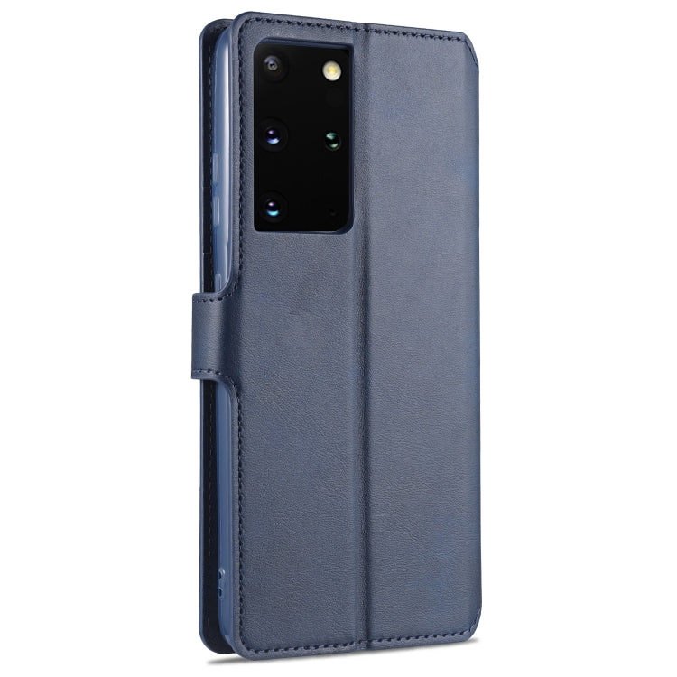 For Samsung Galaxy S21 Ultra 5G AZNS Calf Texture Horizontal Flip Leather Case with Holder & Card Slots & Wallet & Photo Frame