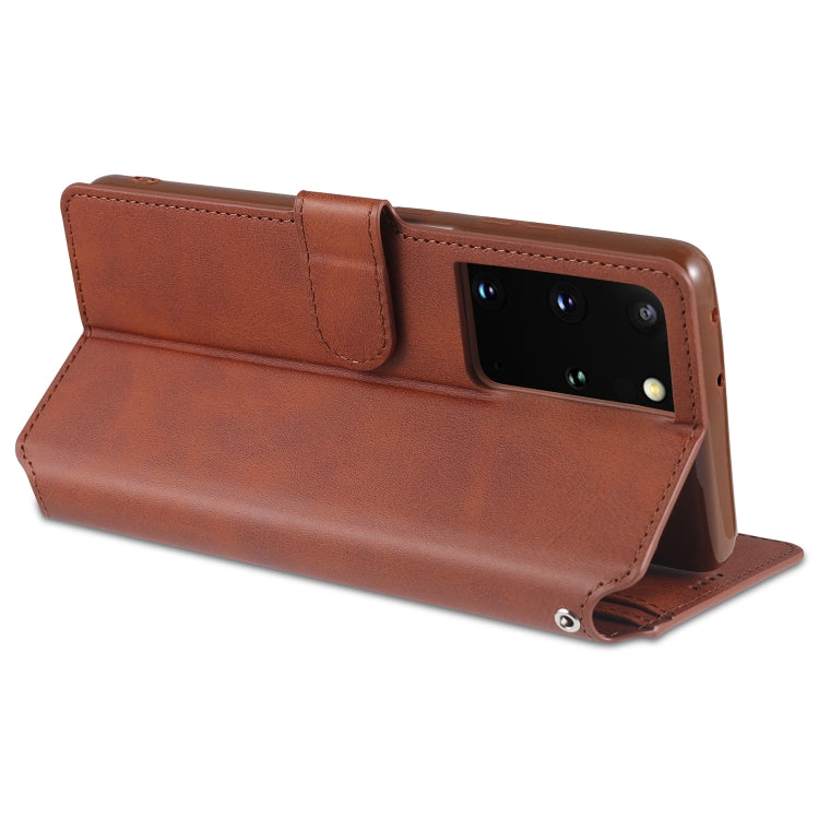 For Samsung Galaxy S21 Ultra 5G AZNS Calf Texture Horizontal Flip Leather Case with Holder & Card Slots & Wallet & Photo Frame