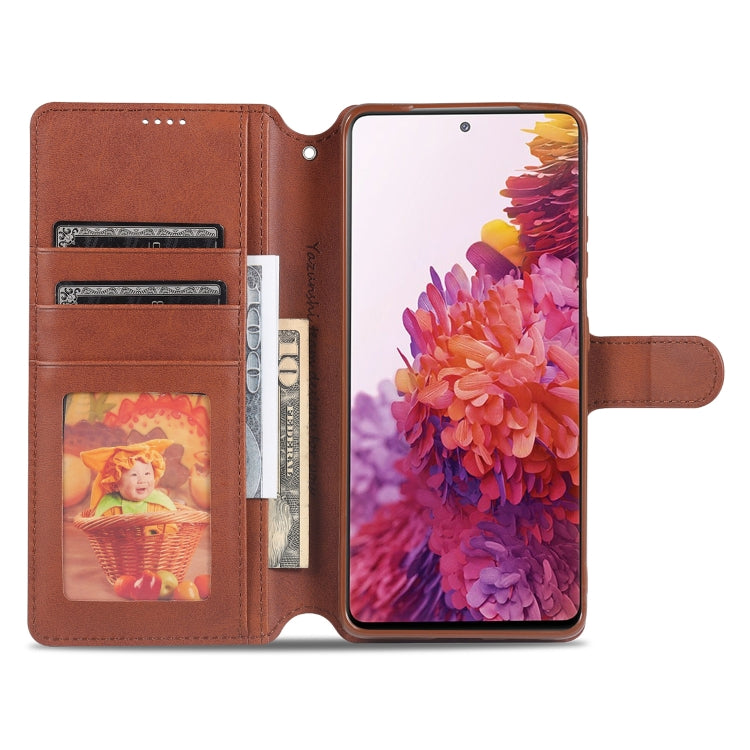 For Samsung Galaxy S21 Ultra 5G AZNS Calf Texture Horizontal Flip Leather Case with Holder & Card Slots & Wallet & Photo Frame