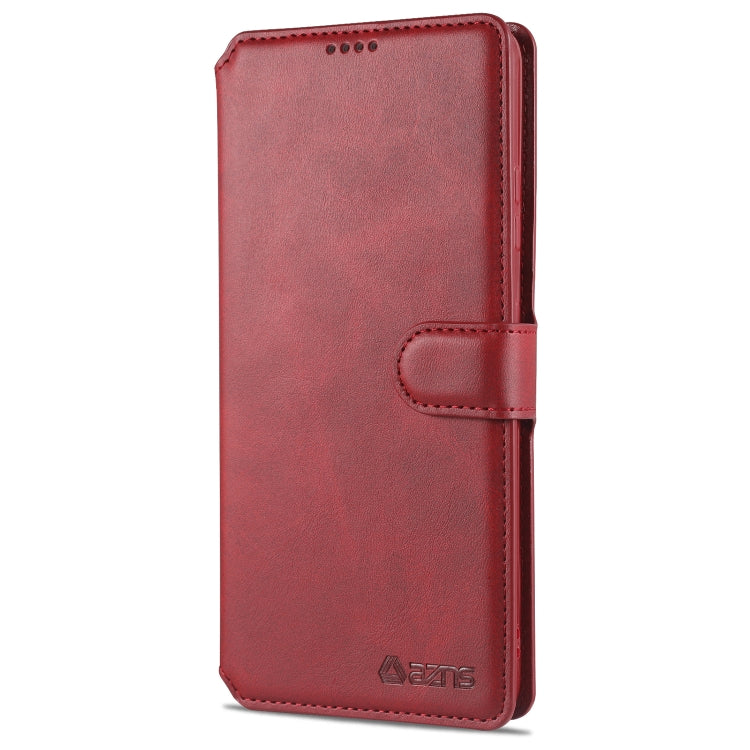 For Samsung Galaxy S21 Ultra 5G AZNS Calf Texture Horizontal Flip Leather Case with Holder & Card Slots & Wallet & Photo Frame