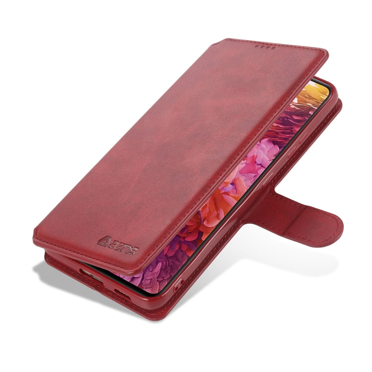 For Samsung Galaxy S21 Ultra 5G AZNS Calf Texture Horizontal Flip Leather Case with Holder & Card Slots & Wallet & Photo Frame