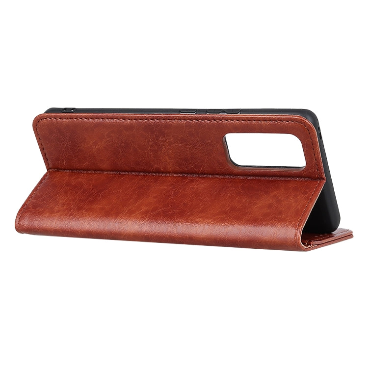 For OPPO Reno5 5G / Find X3 Lite Magnetic Crazy Horse Texture Horizontal Flip Leather Case with Holder & Card Slots & Wallet