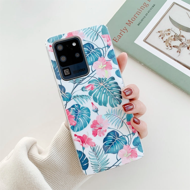 For Samsung Galaxy Note20 Colorful Flower Pattern TPU Protective Case