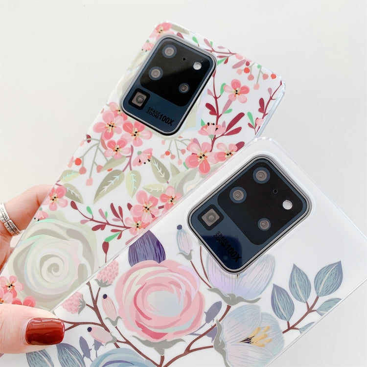 For Samsung Galaxy Note20 Colorful Flower Pattern TPU Protective Case