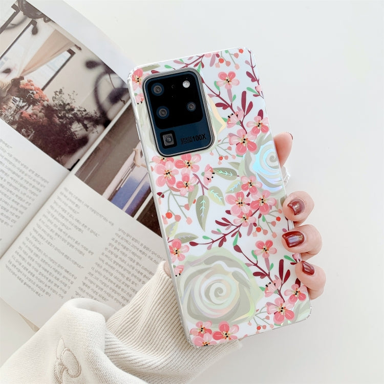For Samsung Galaxy Note20 Ultra Colorful Flower Pattern TPU Protective Case