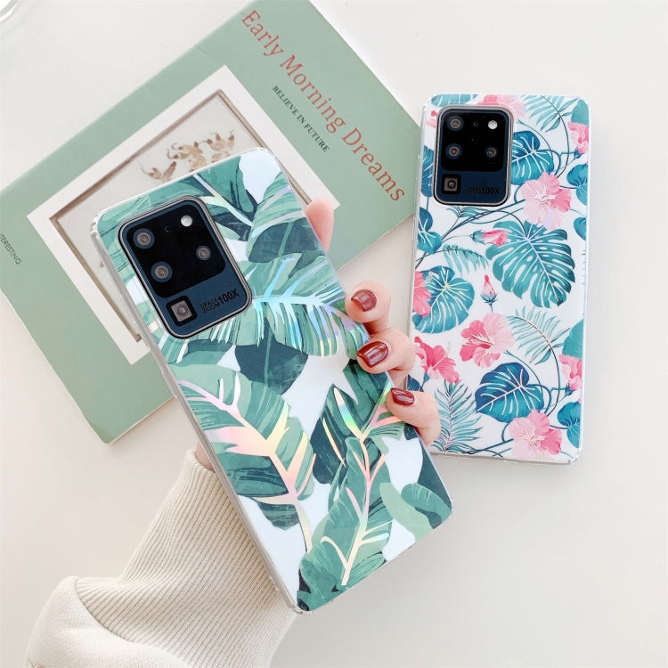 For Samsung Galaxy Note20 Ultra Colorful Flower Pattern TPU Protective Case