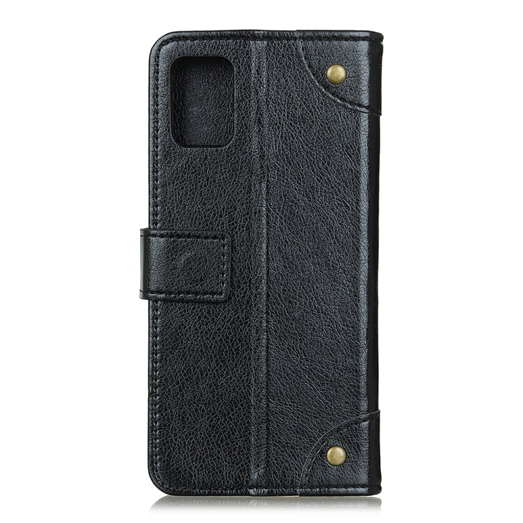 For OPPO Reno5 Pro 5G Copper Buckle Nappa Texture Horizontal Flip Leather Case with Holder & Card Slots & Wallet