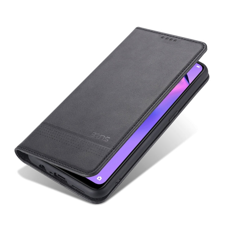 For Oppo Reno5 5G AZNS Magnetic Calf Texture Horizontal Flip Leather Case with Card Slots & Holder & Wallet