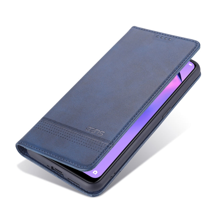For Oppo Reno5 Pro 5G AZNS Magnetic Calf Texture Horizontal Flip Leather Case with Card Slots & Holder & Wallet