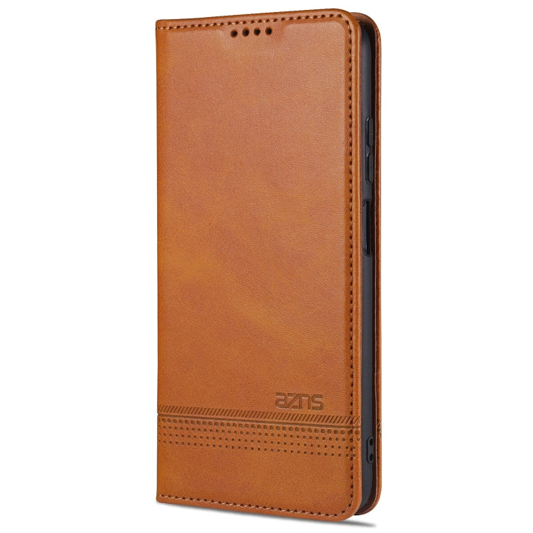 For Xiaomi Redmi Note 9 5G AZNS Magnetic Calf Texture Horizontal Flip Leather Case with Card Slots & Holder & Wallet