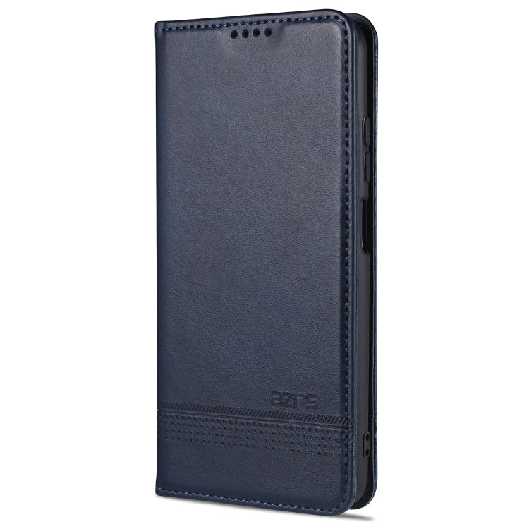 For Xiaomi Redmi Note 9 5G AZNS Magnetic Calf Texture Horizontal Flip Leather Case with Card Slots & Holder & Wallet