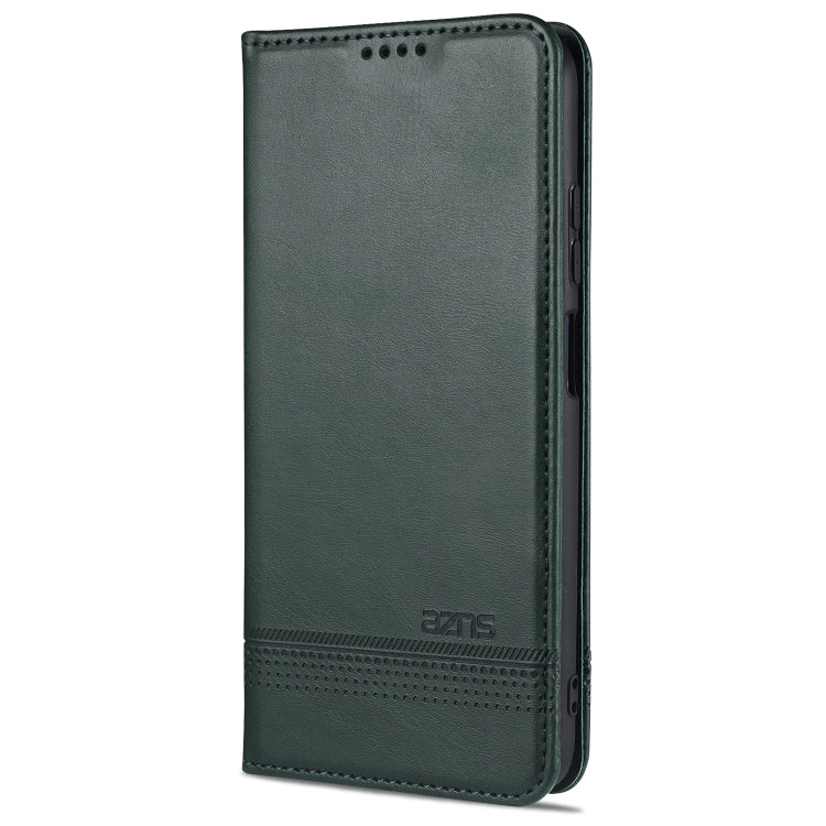 For Xiaomi Redmi Note 9 5G AZNS Magnetic Calf Texture Horizontal Flip Leather Case with Card Slots & Holder & Wallet