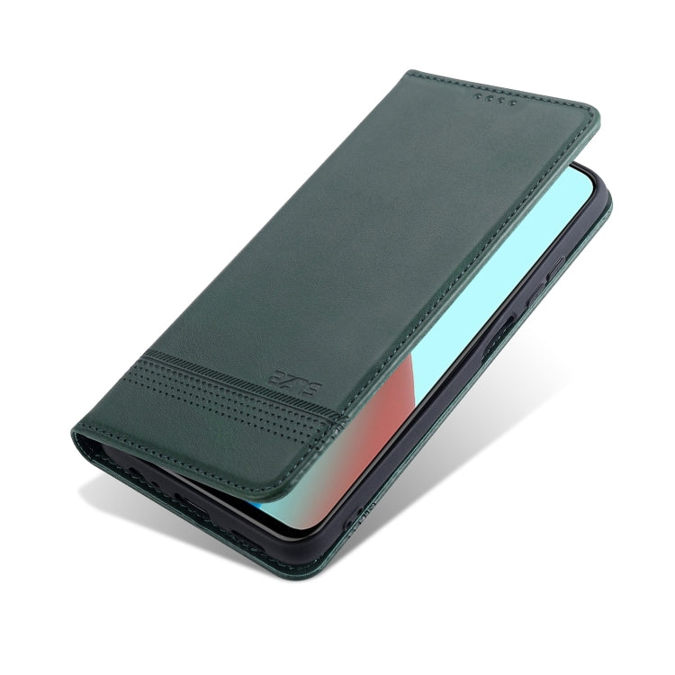 For Xiaomi Redmi Note 9 5G AZNS Magnetic Calf Texture Horizontal Flip Leather Case with Card Slots & Holder & Wallet