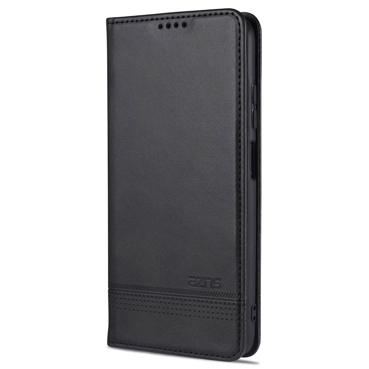 For Xiaomi Redmi Note 9 5G AZNS Magnetic Calf Texture Horizontal Flip Leather Case with Card Slots & Holder & Wallet