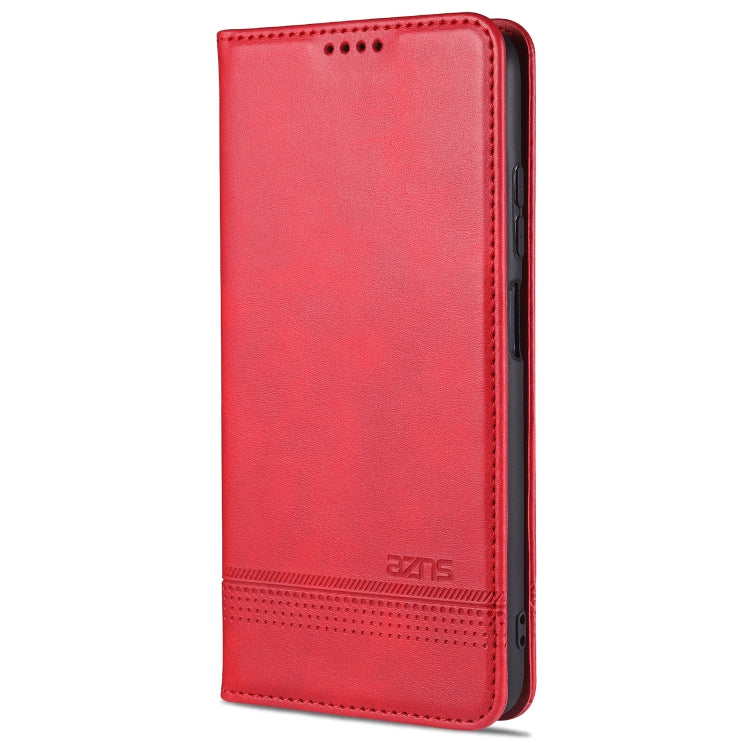 For Xiaomi Redmi Note 9 5G AZNS Magnetic Calf Texture Horizontal Flip Leather Case with Card Slots & Holder & Wallet