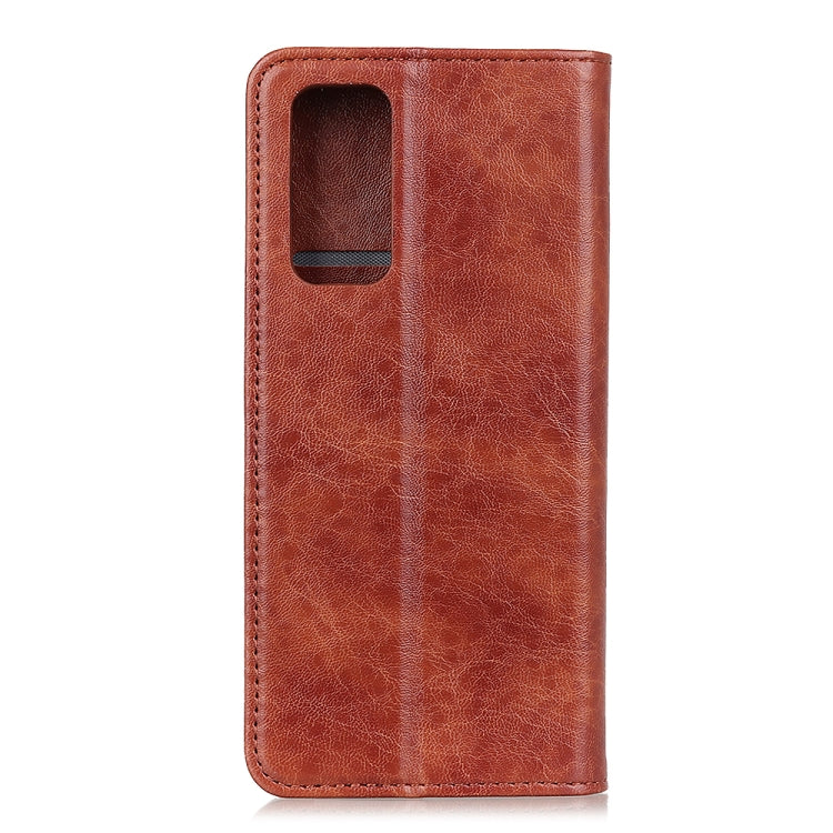 For OnePlus 9 Magnetic Crazy Horse Texture Horizontal Flip Leather Case with Holder & Card Slots & Wallet