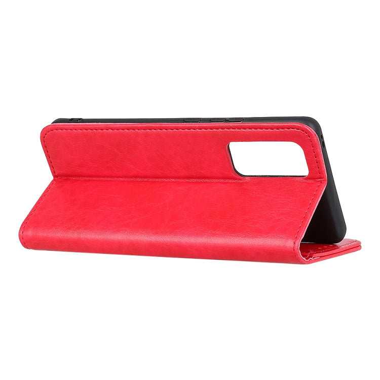 For OnePlus 9 Magnetic Crazy Horse Texture Horizontal Flip Leather Case with Holder & Card Slots & Wallet