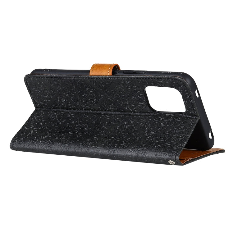 For Samsung Galaxy M31s European Floral Embossed Copper Buckle Horizontal Flip PU Leather Case with Holder & Card Slots & Wallet & Photo Frame