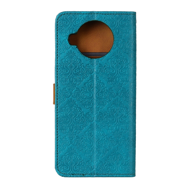 For Nokia 8.3 European Floral Embossed Copper Buckle Horizontal Flip PU Leather Case with Holder & Card Slots & Wallet & Photo Frame