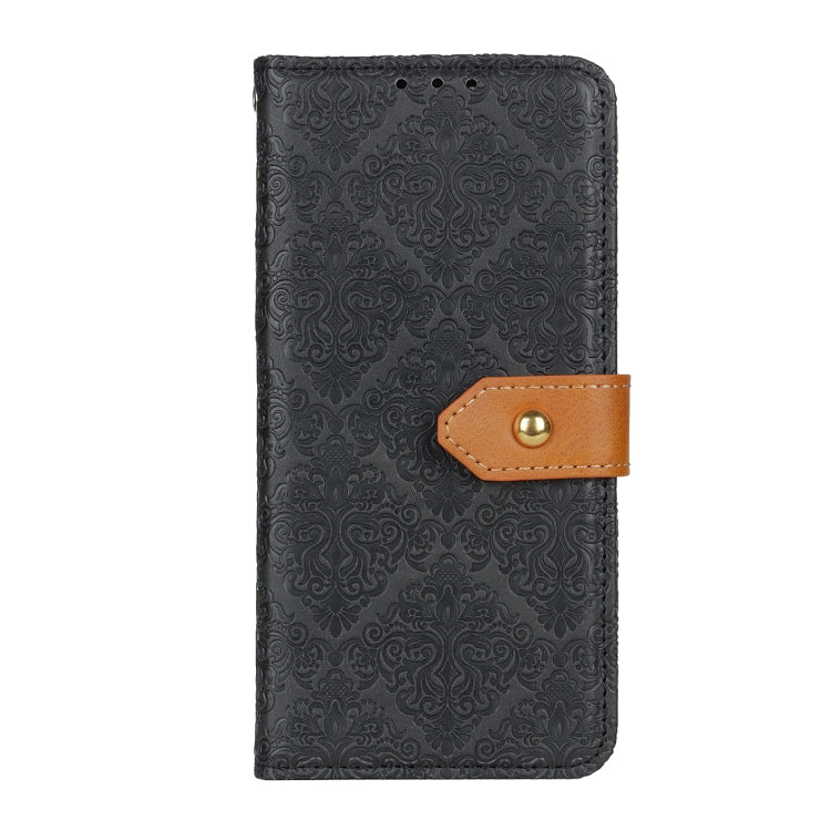 For Wiko View 4 / 4 Lite European Floral Embossed Copper Buckle Horizontal Flip PU Leather Case with Holder & Card Slots & Wallet & Photo Frame