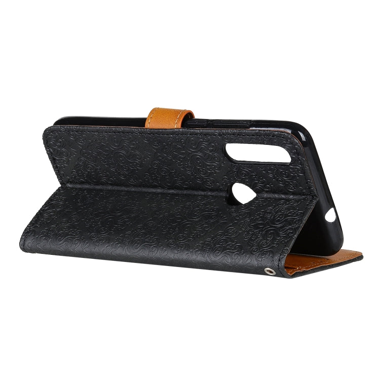 For Alcatel 1S (2020) European Floral Embossed Copper Buckle Horizontal Flip PU Leather Case with Holder & Card Slots & Wallet & Photo Frame