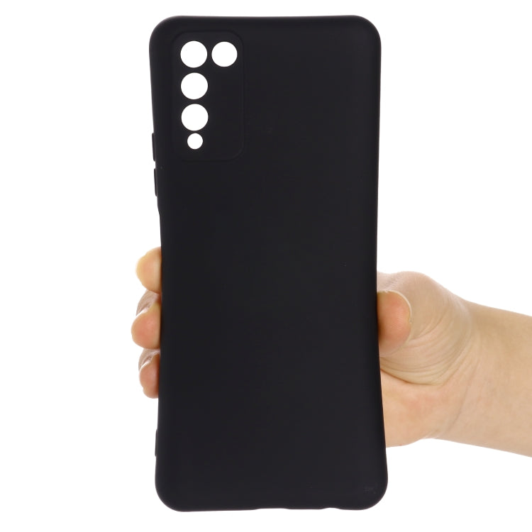 For Huawei Honor 10X Lite Pure Color Liquid Silicone Shockproof Full Coverage Case