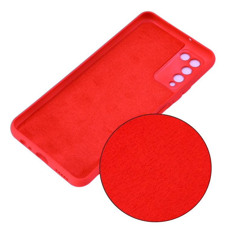 For Huawei Honor 10X Lite Pure Color Liquid Silicone Shockproof Full Coverage Case