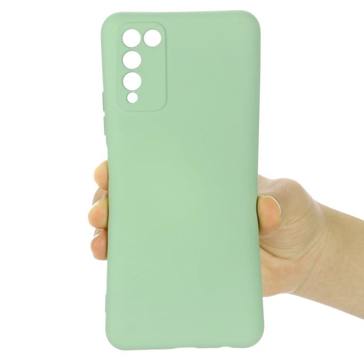 For Huawei Honor 10X Lite Pure Color Liquid Silicone Shockproof Full Coverage Case