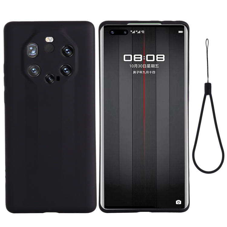 For Huawei Mate 40 RS Pure Color Liquid Silicone Shockproof Full Coverage Case