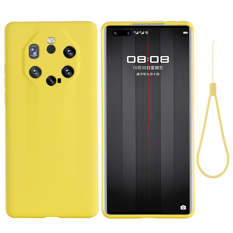 For Huawei Mate 40 RS Pure Color Liquid Silicone Shockproof Full Coverage Case