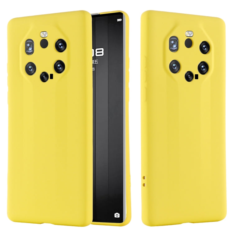 For Huawei Mate 40 RS Pure Color Liquid Silicone Shockproof Full Coverage Case