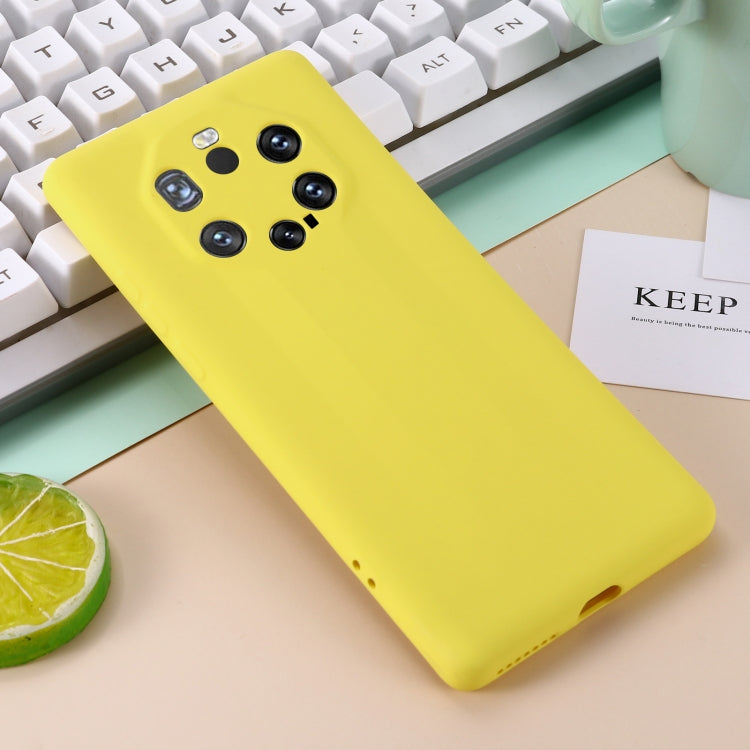 For Huawei Mate 40 RS Pure Color Liquid Silicone Shockproof Full Coverage Case