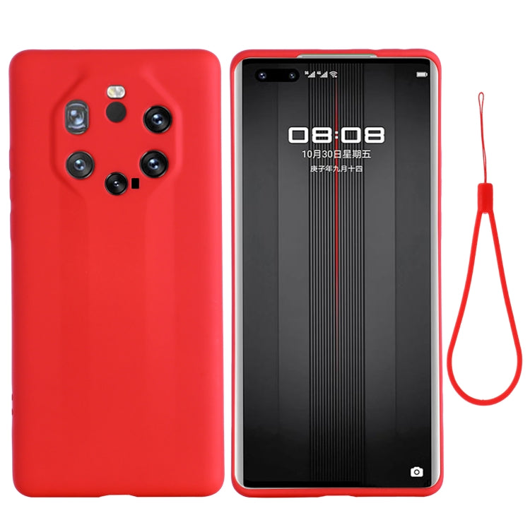 For Huawei Mate 40 RS Pure Color Liquid Silicone Shockproof Full Coverage Case