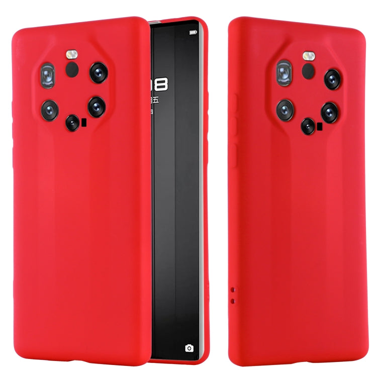 For Huawei Mate 40 RS Pure Color Liquid Silicone Shockproof Full Coverage Case