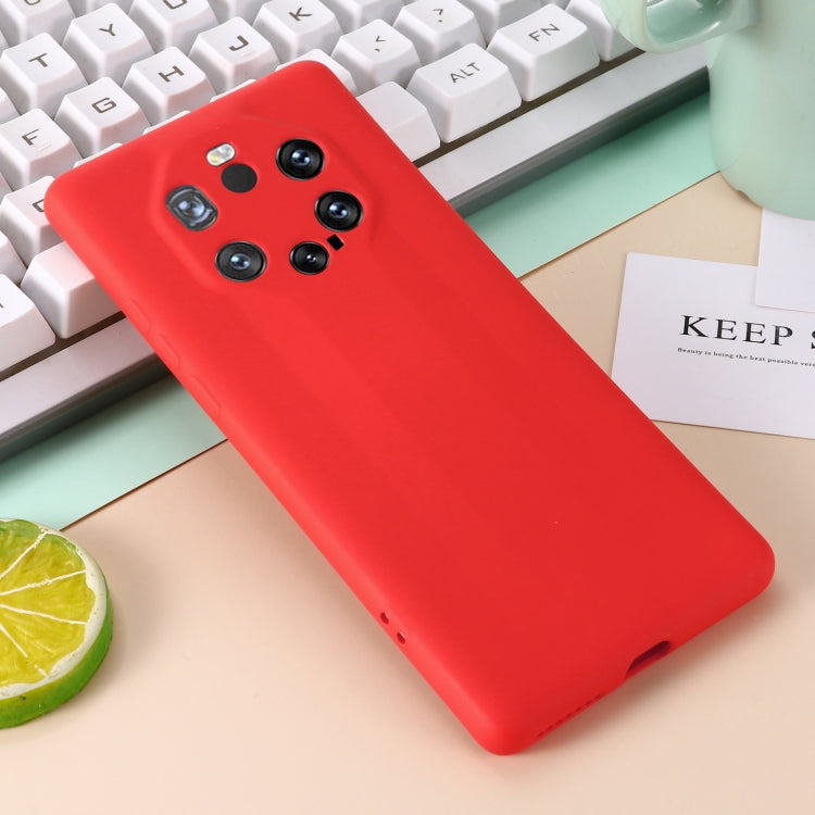 For Huawei Mate 40 RS Pure Color Liquid Silicone Shockproof Full Coverage Case