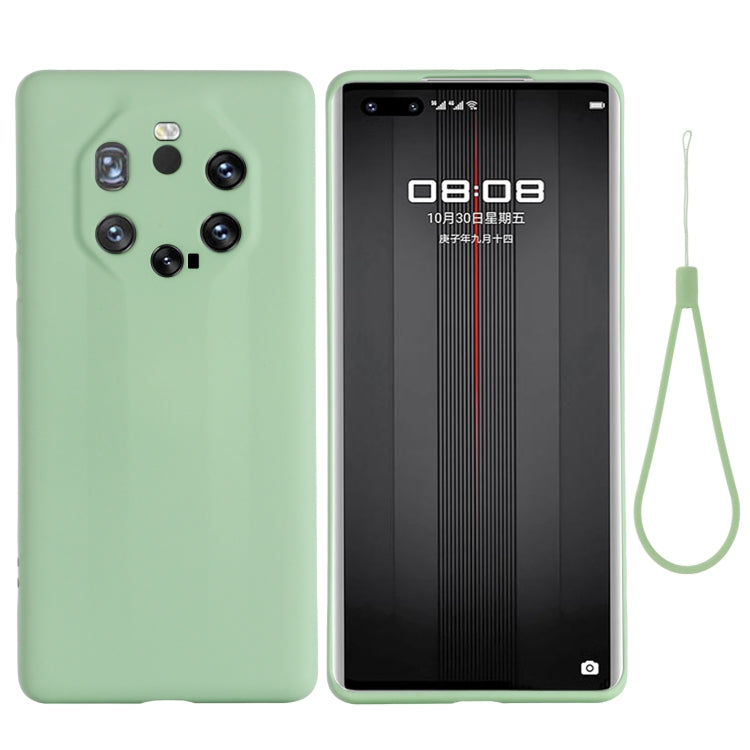 For Huawei Mate 40 RS Pure Color Liquid Silicone Shockproof Full Coverage Case