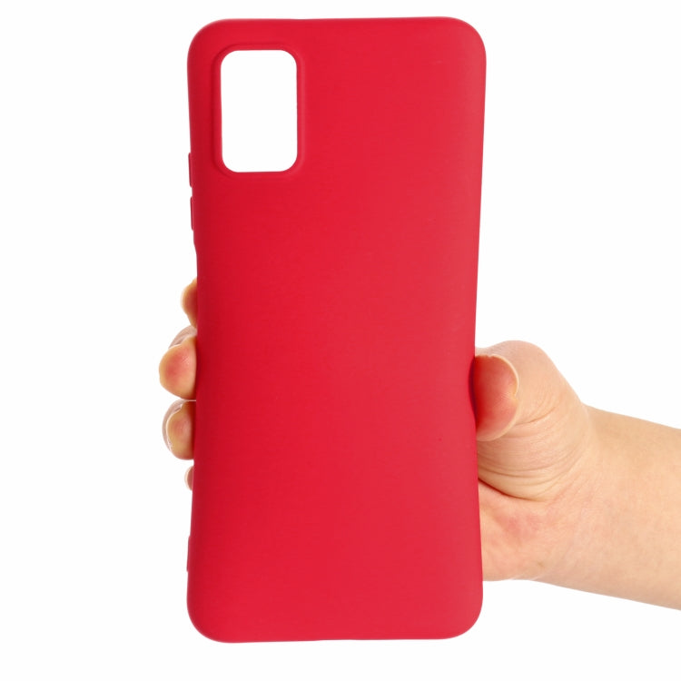 For Xiaomi Poco M3 Pure Color Liquid Silicone Shockproof Full Coverage Case