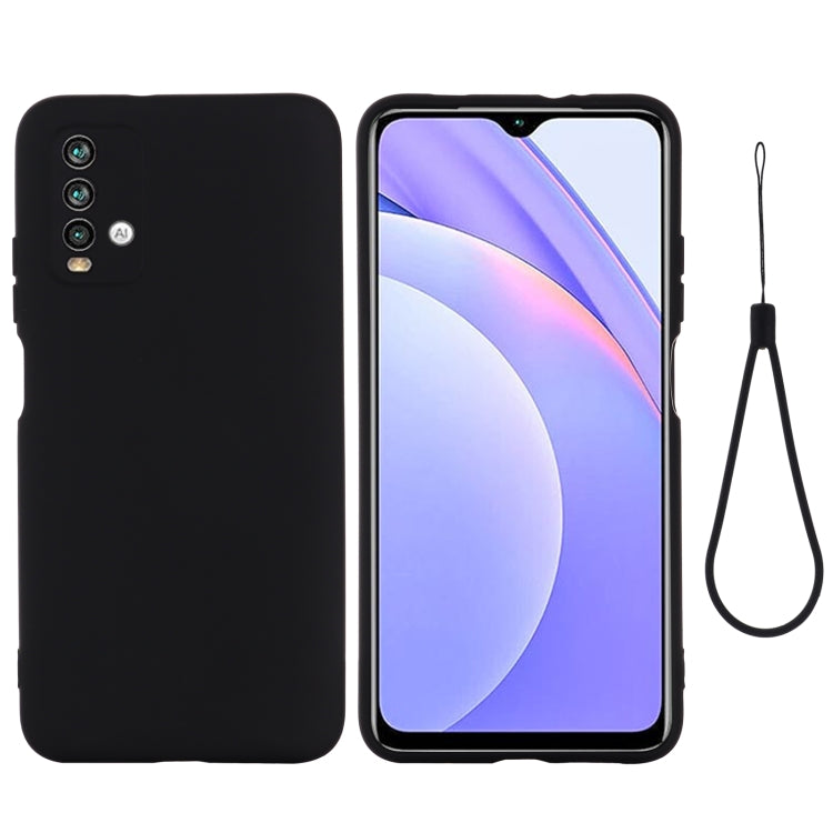 For Xiaomi Redmi Note 9 4G (CN Version) / Redmi 9 Power / Redmi 9T Pure Color Liquid Silicone Shockproof Full Coverage Case