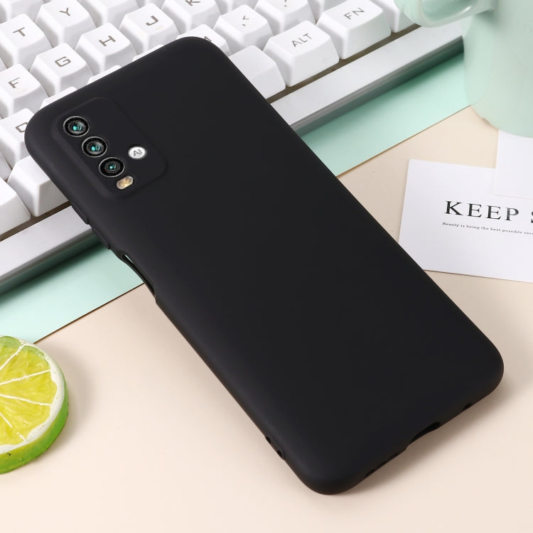 For Xiaomi Redmi Note 9 4G (CN Version) / Redmi 9 Power / Redmi 9T Pure Color Liquid Silicone Shockproof Full Coverage Case