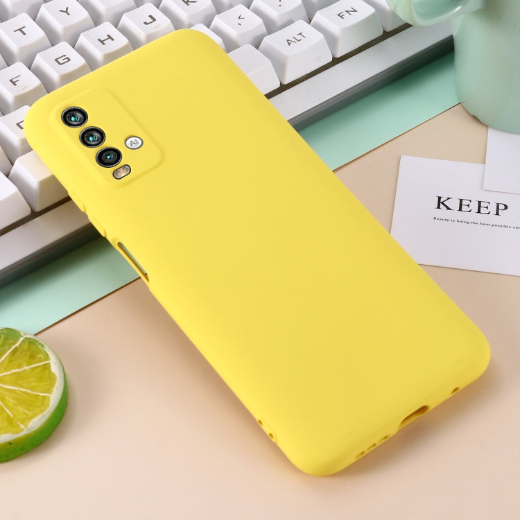 For Xiaomi Redmi Note 9 4G (CN Version) / Redmi 9 Power / Redmi 9T Pure Color Liquid Silicone Shockproof Full Coverage Case