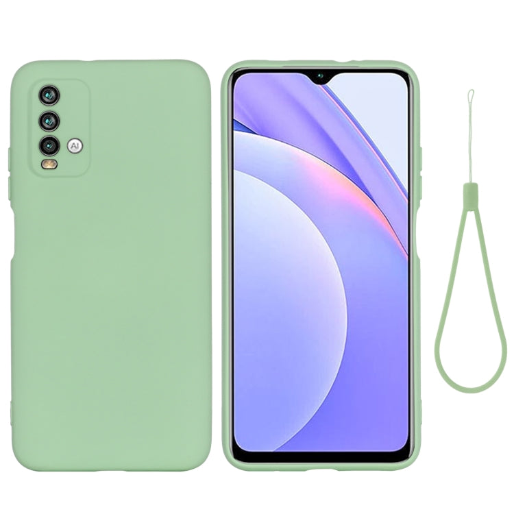 For Xiaomi Redmi Note 9 4G (CN Version) / Redmi 9 Power / Redmi 9T Pure Color Liquid Silicone Shockproof Full Coverage Case