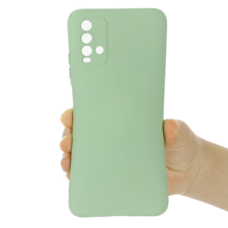 For Xiaomi Redmi Note 9 4G (CN Version) / Redmi 9 Power / Redmi 9T Pure Color Liquid Silicone Shockproof Full Coverage Case