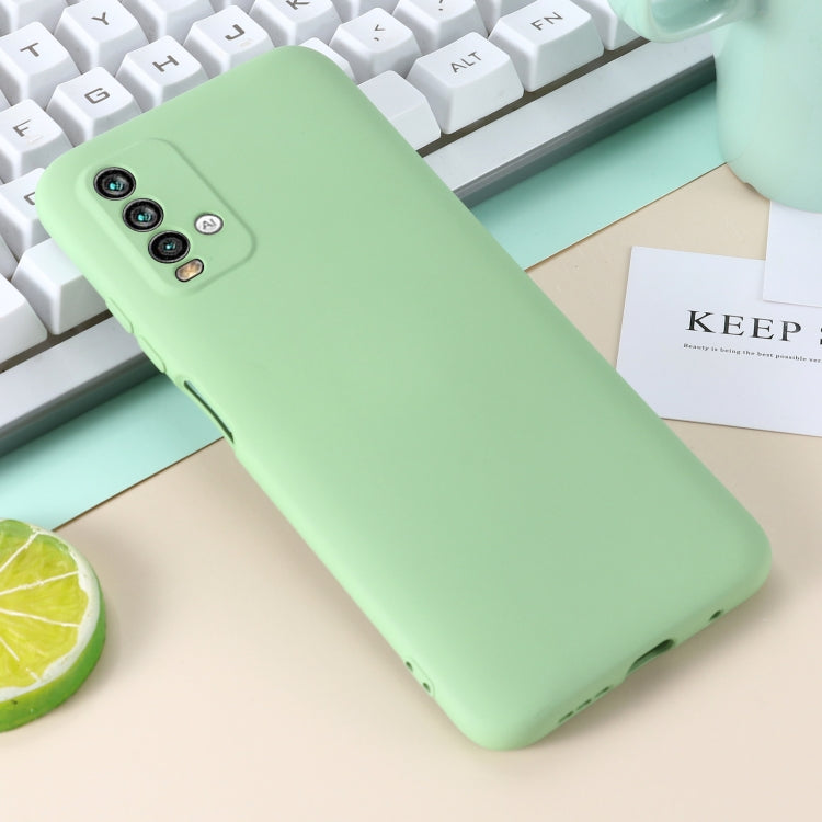 For Xiaomi Redmi Note 9 4G (CN Version) / Redmi 9 Power / Redmi 9T Pure Color Liquid Silicone Shockproof Full Coverage Case