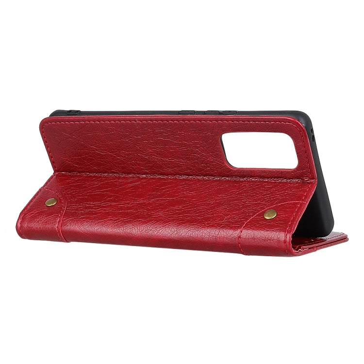 For OnePlus 9 Copper Buckle Nappa Texture Horizontal Flip Leather Case with Holder & Card Slots & Wallet