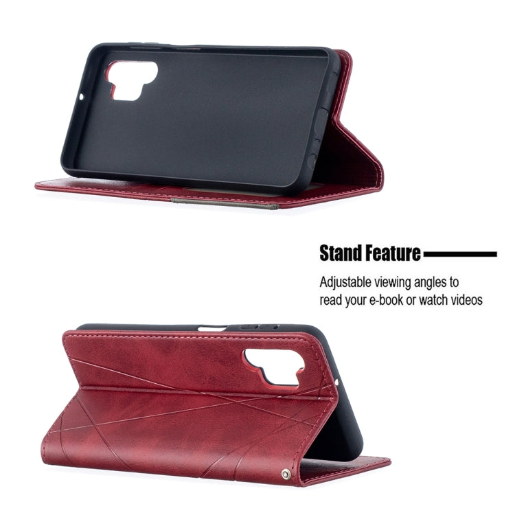 For Samsung Galaxy A32 5G Prismatic Invisible Magnetic Horizontal Flip Leather Case with Holder & Card Slots & Photo Frame