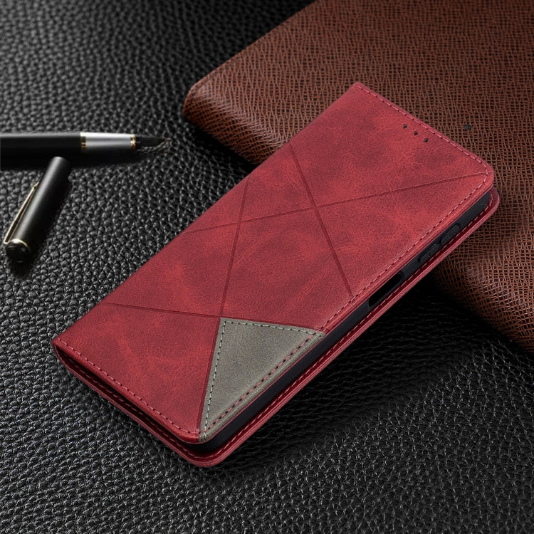 For Samsung Galaxy A32 5G Prismatic Invisible Magnetic Horizontal Flip Leather Case with Holder & Card Slots & Photo Frame