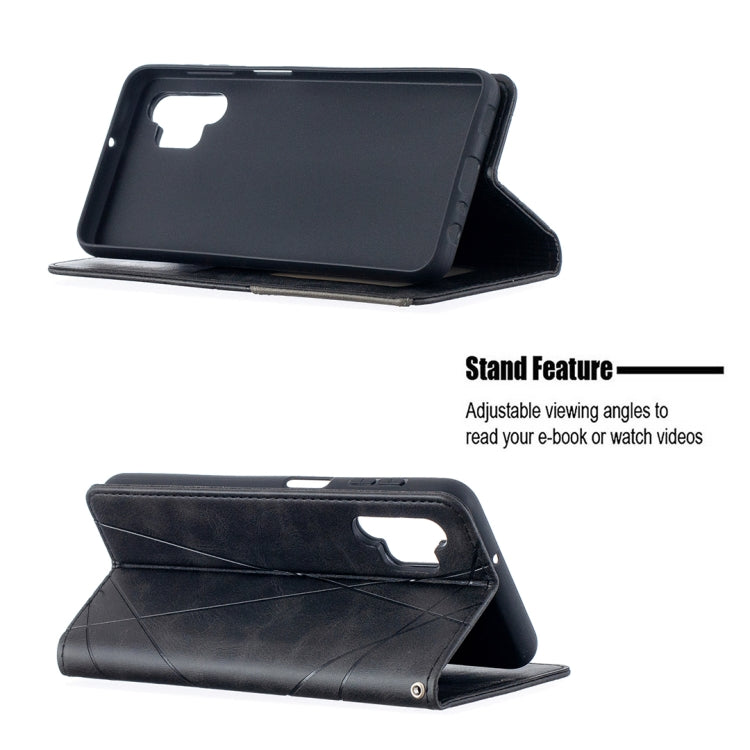 For Samsung Galaxy A32 5G Prismatic Invisible Magnetic Horizontal Flip Leather Case with Holder & Card Slots & Photo Frame