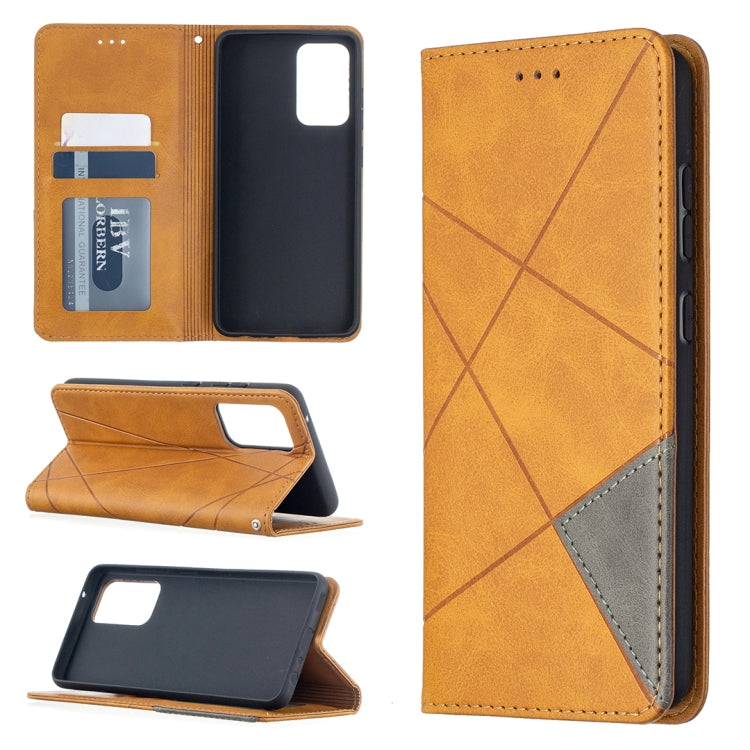 For Samsung Galaxy A52 5G / 4G Prismatic Invisible Magnetic Horizontal Flip Leather Case with Holder & Card Slots & Photo Frame