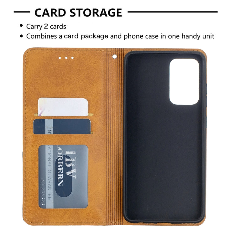 For Samsung Galaxy A52 5G / 4G Prismatic Invisible Magnetic Horizontal Flip Leather Case with Holder & Card Slots & Photo Frame